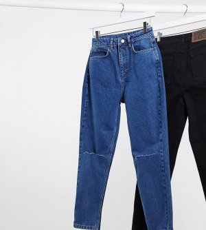 Темные джинсы в винтажном стиле с рваными коленями inspired-Синий Reclaimed Vintage
