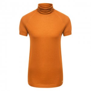 Пуловер из кашемира и шелка Kiton. Цвет: оранжевый