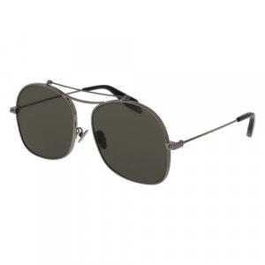Солнцезащитные очки AM0088S 001, черный Alexander McQueen. Цвет: черный