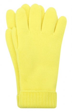 Шерстяные перчатки Il Trenino. Цвет: жёлтый