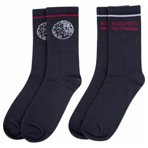 Набор носков в банке Socks - Космос 40-45 Kawaii Factory. Цвет: черный