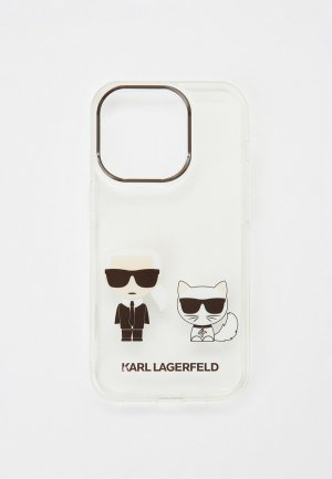 Чехол для iPhone Karl Lagerfeld 14 Pro. Цвет: белый