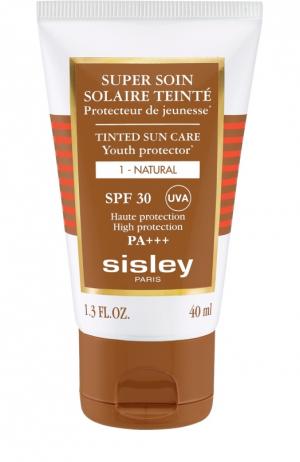 Солнцезащитный оттеночный крем для лица с SPF30, оттенок Натуральный Sisley. Цвет: бесцветный