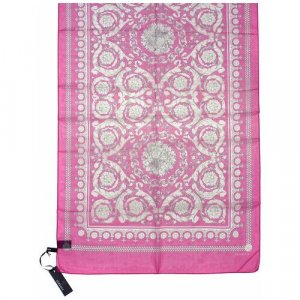 Палантин , натуральный шелк, 180х70 см, розовый Versace. Цвет: розовый