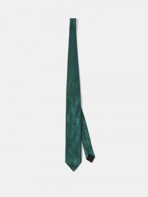 Шелково-атласный галстук , зеленый Lanvin
