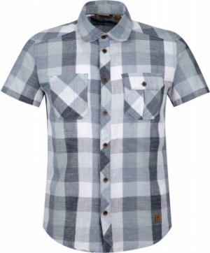 Рубашка с коротким рукавом мужская, размер 46 Outventure. Цвет: синий