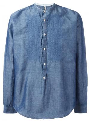 Рубашка с вышивкой Dnl. Цвет: синий