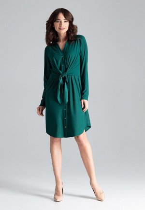 Платье-рубашка , зеленый Lenitif