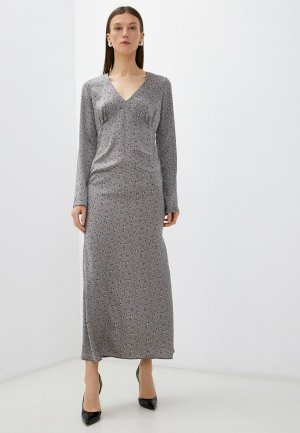 Платье Moona Store. Цвет: серый