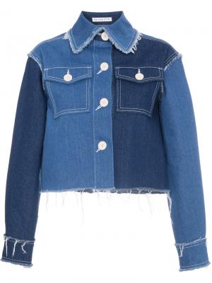 Укороченная джинсовая куртка Rejina Pyo. Цвет: синий