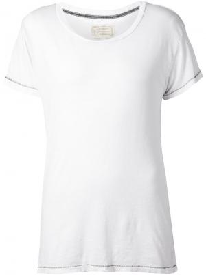 Raw loose fit T-shirt Current/Elliott. Цвет: белый