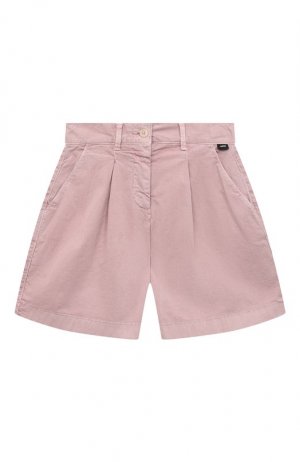 Хлопковые шорты Aspesi. Цвет: розовый