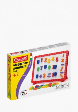 Набор игровой Quercetti Магнитная доска с цифрами basic, 48 элементов. Цвет: разноцветный