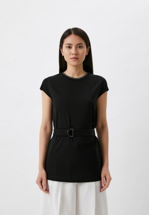 Блуза Calvin Klein ICONS. Цвет: черный