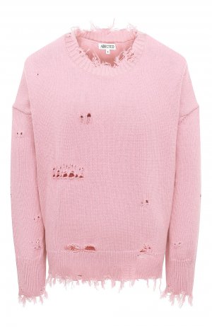 Хлопковый свитер Addicted. Цвет: розовый