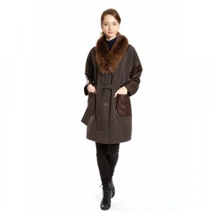 Пальто , размер 46, коричневый Valentini. Цвет: коричневый