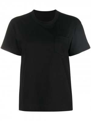 Flared T-shirt sacai. Цвет: черный