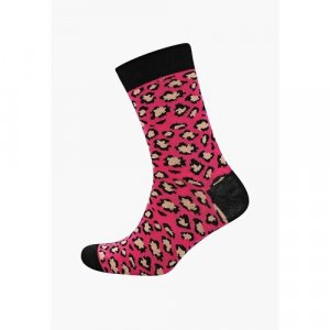 Носки, размер 35-39, розовый, бежевый Big Bang Socks. Цвет: бежевый/розовый