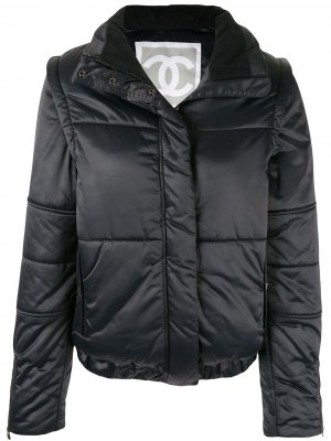Куртка-пуховик Sports Line Chanel Pre-Owned. Цвет: черный
