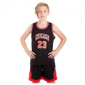 Детская баскетбольная форма Чикаго Буллз Майкл Джордан № 23 Китай. Цвет: черный
