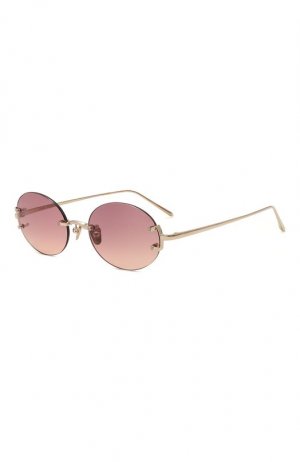 Солнцезащитные очки Linda Farrow. Цвет: розовый