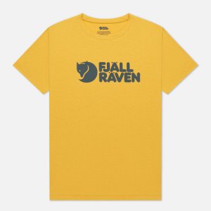Мужская футболка  Logo M Fjallraven. Цвет: жёлтый