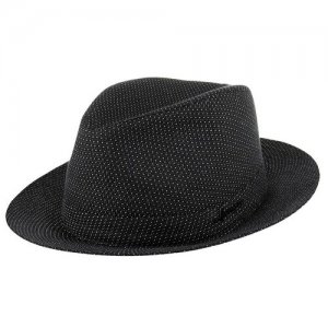 Шляпа , размер 61, черный Herman. Цвет: черный