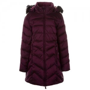 Пальто-пуховик для девочек HUPPA PATRICE 1, бордовый 90034, размер 140