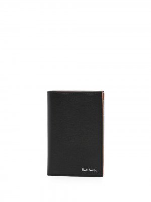 Бумажник с логотипом PAUL SMITH. Цвет: черный
