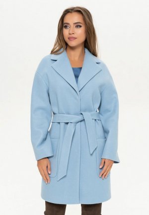 Пальто Mayomay. Цвет: голубой
