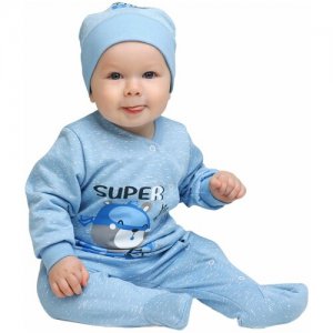 Комбинезон нательный для малыша Babyglory Супергерои (футер с начесом) молочный 24-74. Цвет: белый/бежевый