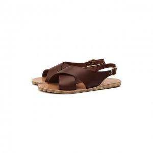 Кожаные сандалии Maria Ancient Greek Sandals. Цвет: коричневый