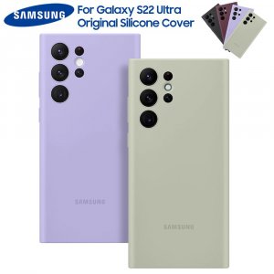 Оригинальный жидкий силиконовый чехол для Galaxy S22 Ultra 5G S22Ultra SM-S908, шелковистый защитный телефона Samsung
