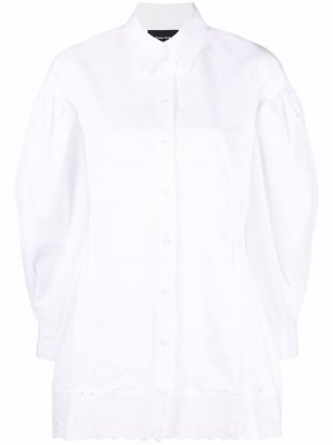 Рубашка с вышивкой Simone Rocha. Цвет: белый