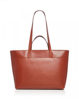 Кожаная сумка-тоут Essential с молнией , цвет Brown Madewell