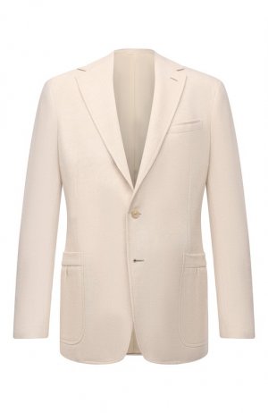 Кашемировый пиджак Ralph Lauren. Цвет: кремовый