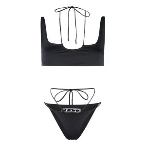 Купальник cross coulisse bikini, черный Off-White