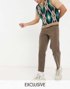 Классические прямые джинсы винтажного коричневого цвета Inspired 90s-Коричневый цвет Reclaimed Vintage