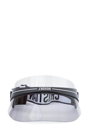 Козырек «DiorClub1» с символикой бренда и зеркальным покрытием DIOR (sunglasses) women