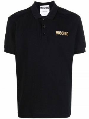 Logo-print polo shirt Moschino. Цвет: черный