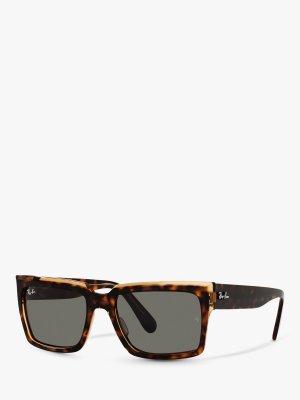 Солнцезащитные очки RB2191 унисекс в форме подушки черепахового цвета, гавана, прозрачный коричневый цвет Ray-Ban