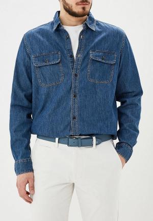 Рубашка джинсовая Gap. Цвет: синий