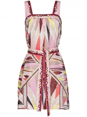 Пляжное платье с принтом Emilio Pucci. Цвет: розовый