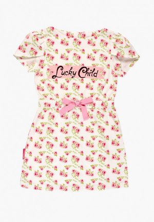 Платье Lucky Child. Цвет: бежевый
