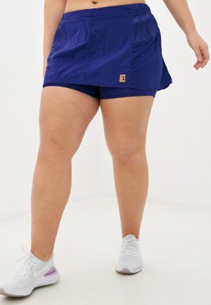 Юбка-шорты Nike W NKCT SLAM SKIRT LN NT. Цвет: синий