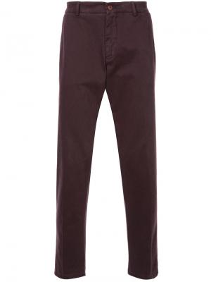 Укороченные повседневные брюки Estnation. Цвет: розовый и фиолетовый