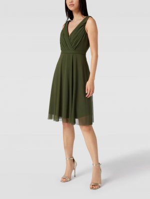 Коктейльное платье с запахом , оливково-зеленый Troyden Collection