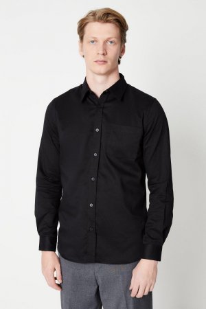 Рубашка из саржевого атласа с длинными рукавами , черный Burton
