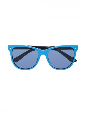 Солнцезащитные очки в квадратной оправе Stella McCartney Eyewear. Цвет: синий