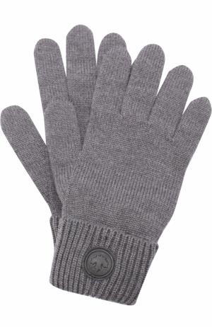 Шерстяные перчатки Dsquared2. Цвет: серый